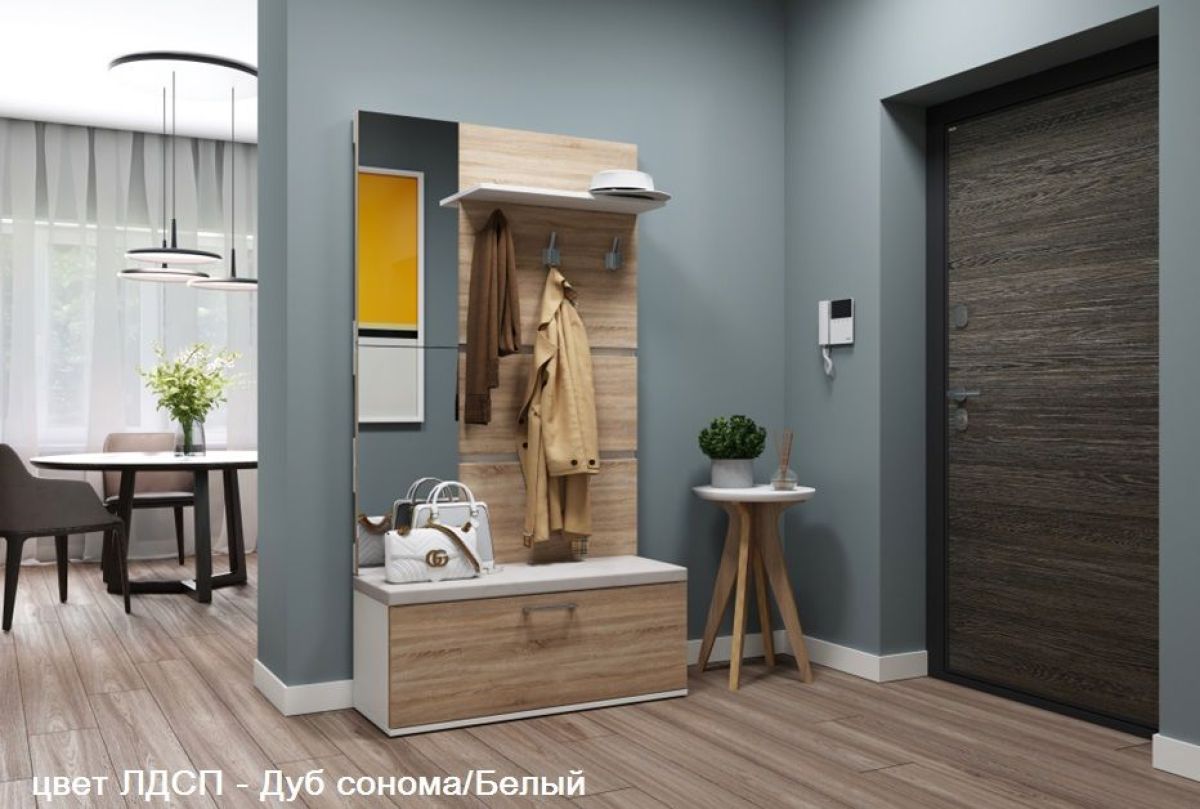 Прихожая Энтер 2 (Дуб золотой/Венге) | фото 5
