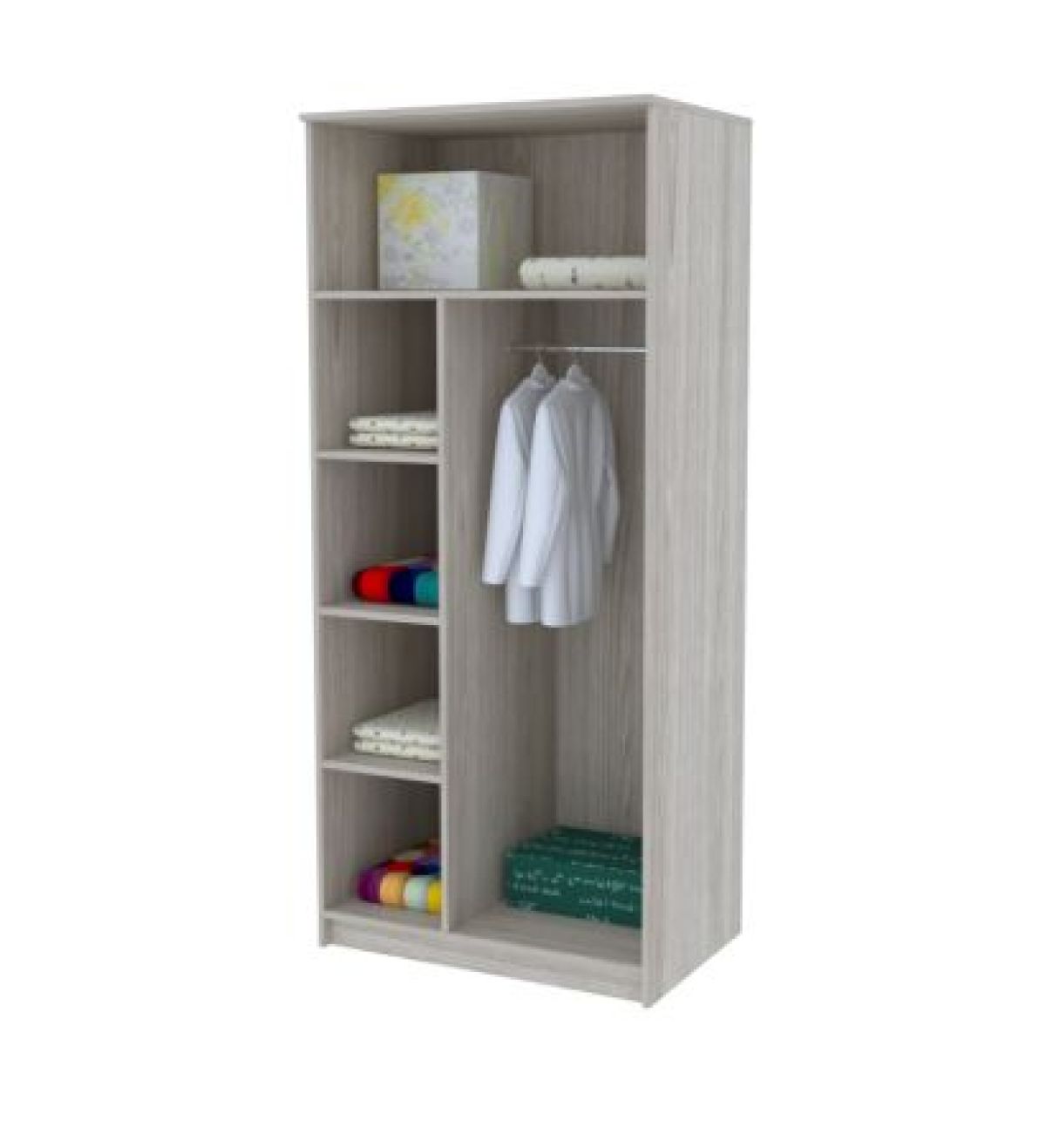 Шкаф подростковая Антилия (Дуб Крафт белый/Белый глянец) | фото 5