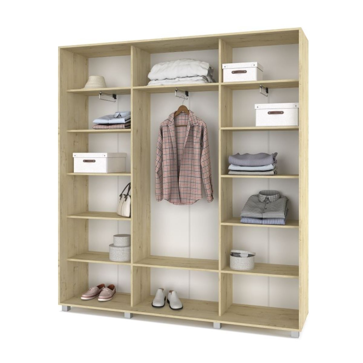 МАРТИН Шкаф-купе с зеркалами Ирландский дуб (2000*450) М403 | фото 2