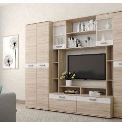 Гостиная Белла (Дуб Сонома/Белый глянец) | фото 3