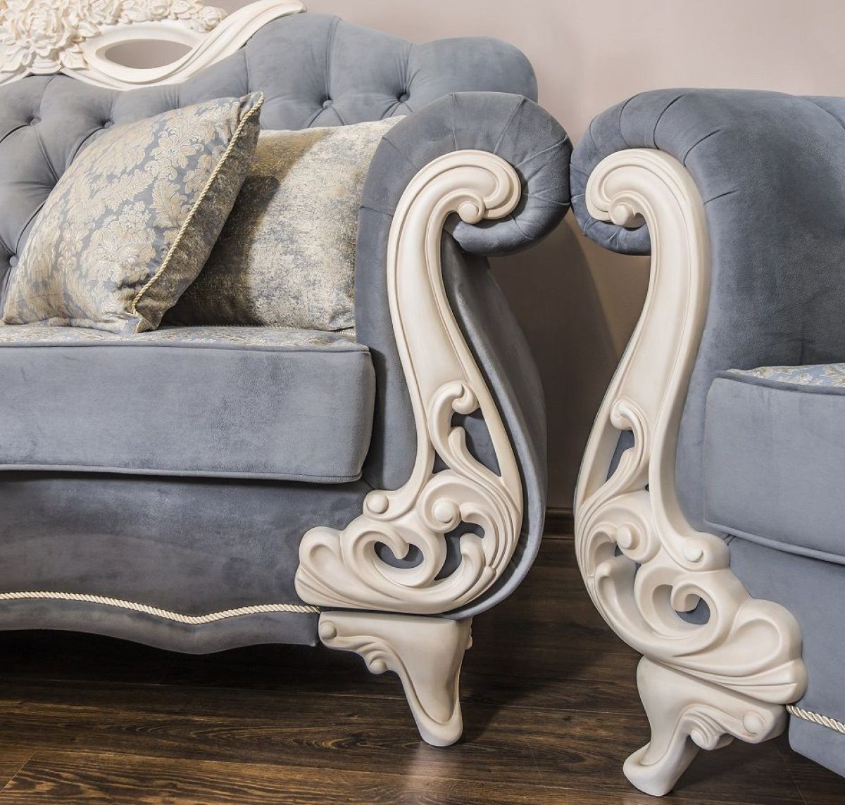 Диван Афина с раскладным механизмом (серый глянец) | фото 4