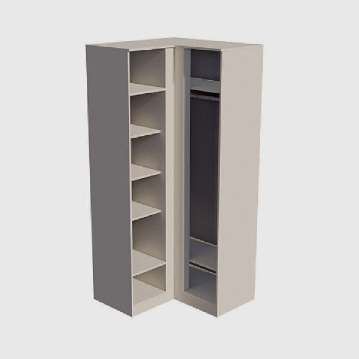 МОРИ МШУ 940 Шкаф угловой (БЕЛЫЙ) | фото 2