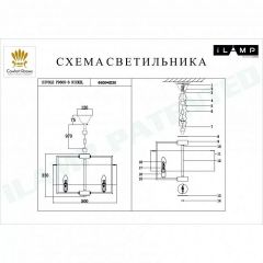 Подвесной светильник iLamp Divole P9505-6 NIC | фото 3