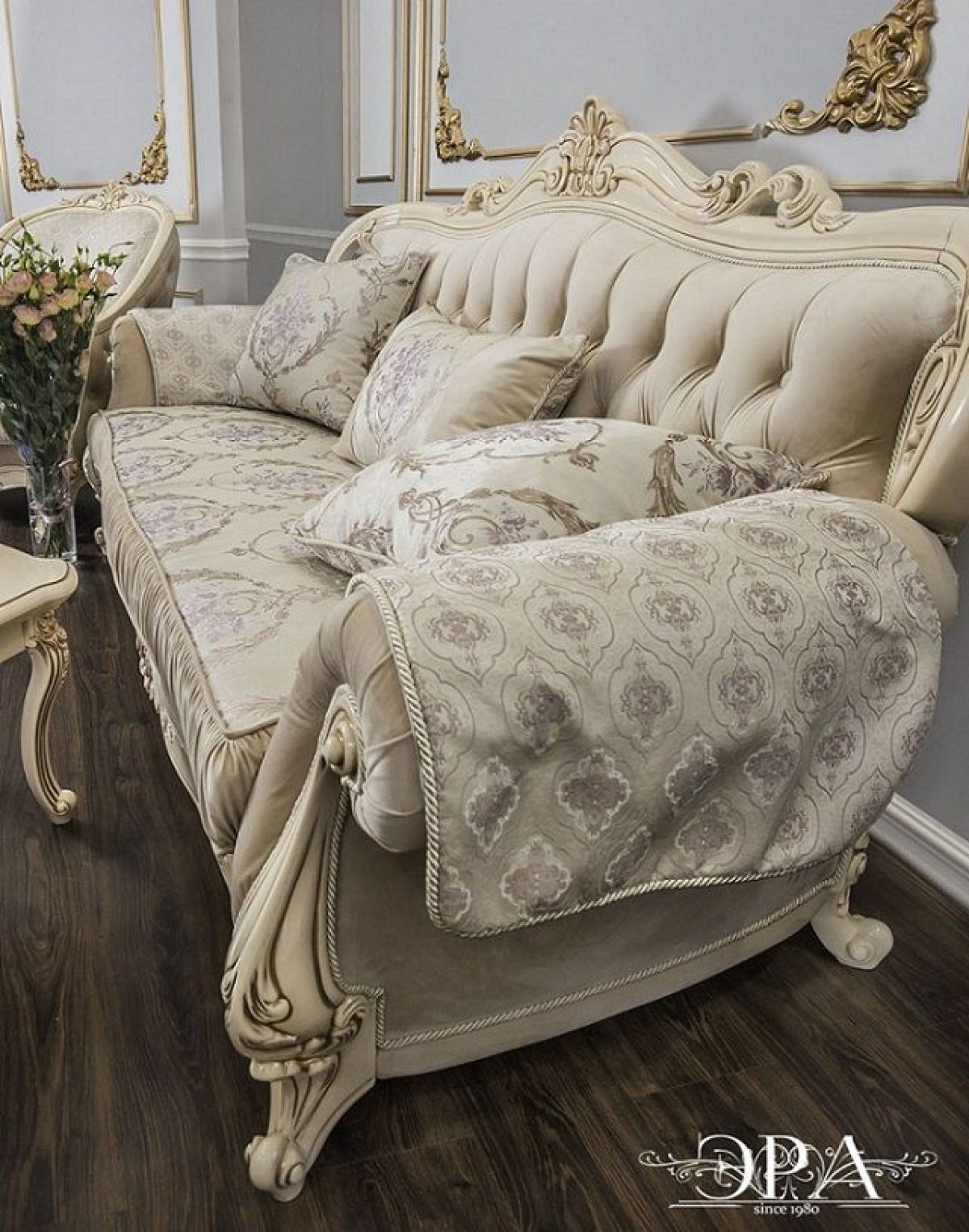 Комплект мягкой мебели Мона Лиза (крем) с раскладным механизмом | фото 8