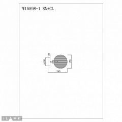 Бра iLamp Panorama W15598-1 SN+CL | фото 2