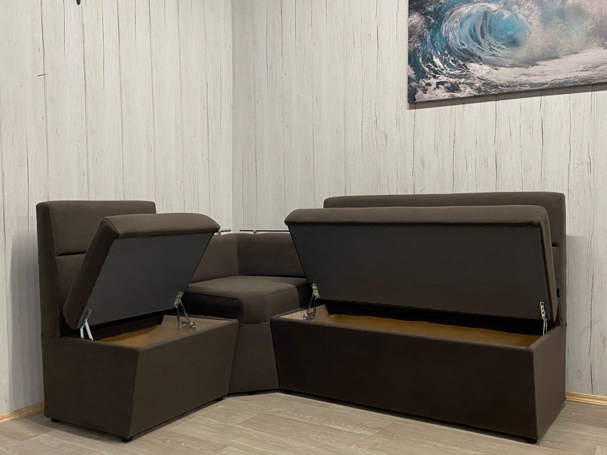 Кухонный уголок УЮТ низкий сектор (ППУ) велюр Luma 12 | фото 2