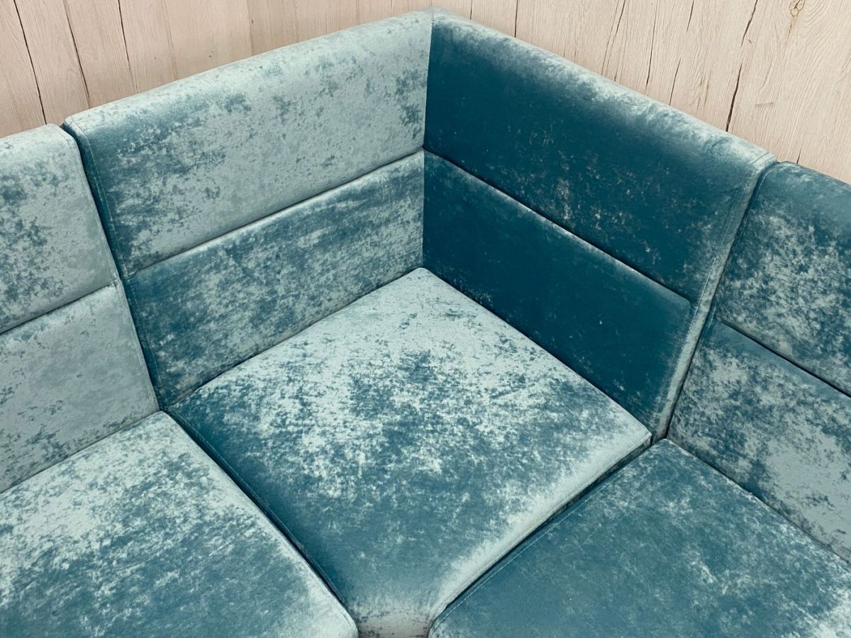 Кухонный уголок УЮТ высокий сектор (ППУ) велюр Candy 17 | фото 3