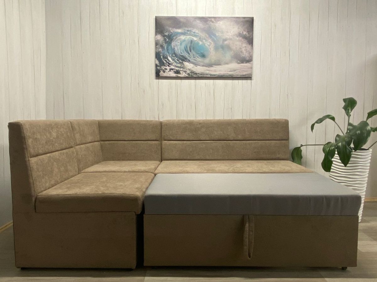 Кухонный уголок Уют-ЛЮКС со спальным местом (ППУ) велюр Comfort 03 | фото 2