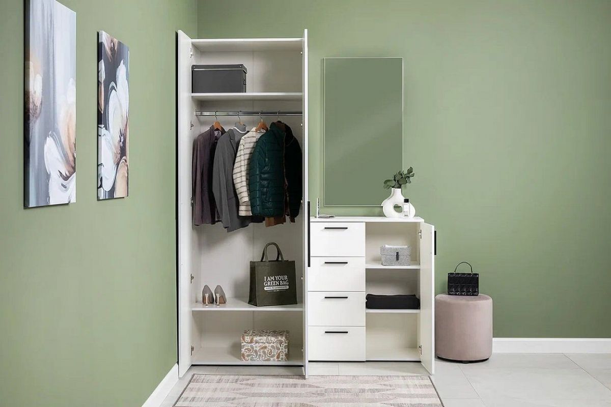 ЭЙР прихожая (модульная) Белый Шагрень | фото 25