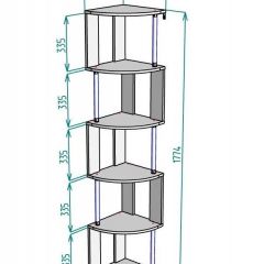 Стеллаж Maria S113-MA (Ясень Анкор светлый) | фото 3