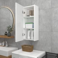 Шкаф навесной для ванной MH9-MA 300х750 (Белый-М 10.1.1) Белый глянец | фото 3