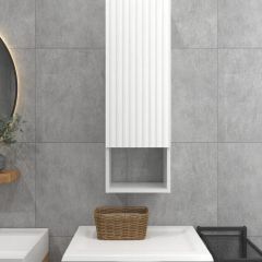 Шкаф навесной для ванной MH23-MA 300х960 (Белый-М 10.1.1) Белый глянец | фото 2