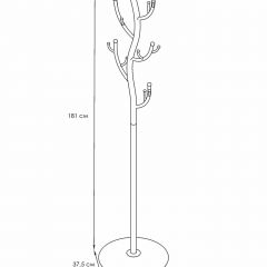 ВНП 211 Ч Вешалка напольная "Дерево" Черный | фото 2